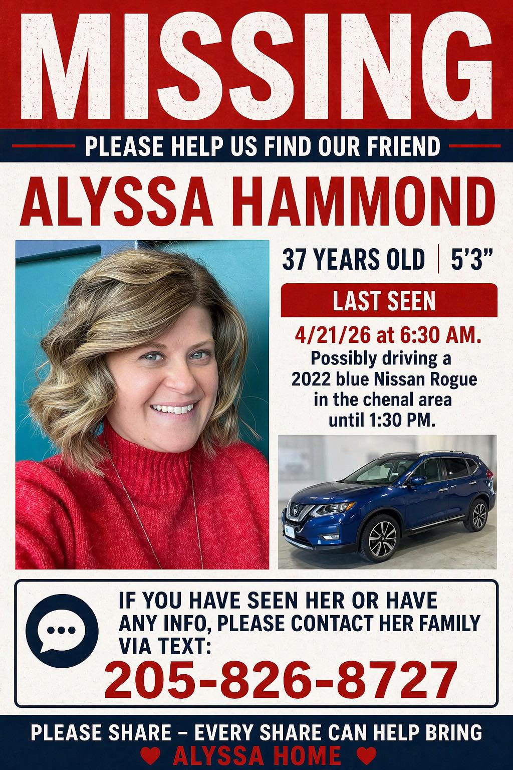 Alyssa Hammond Little Rock, AR Missing